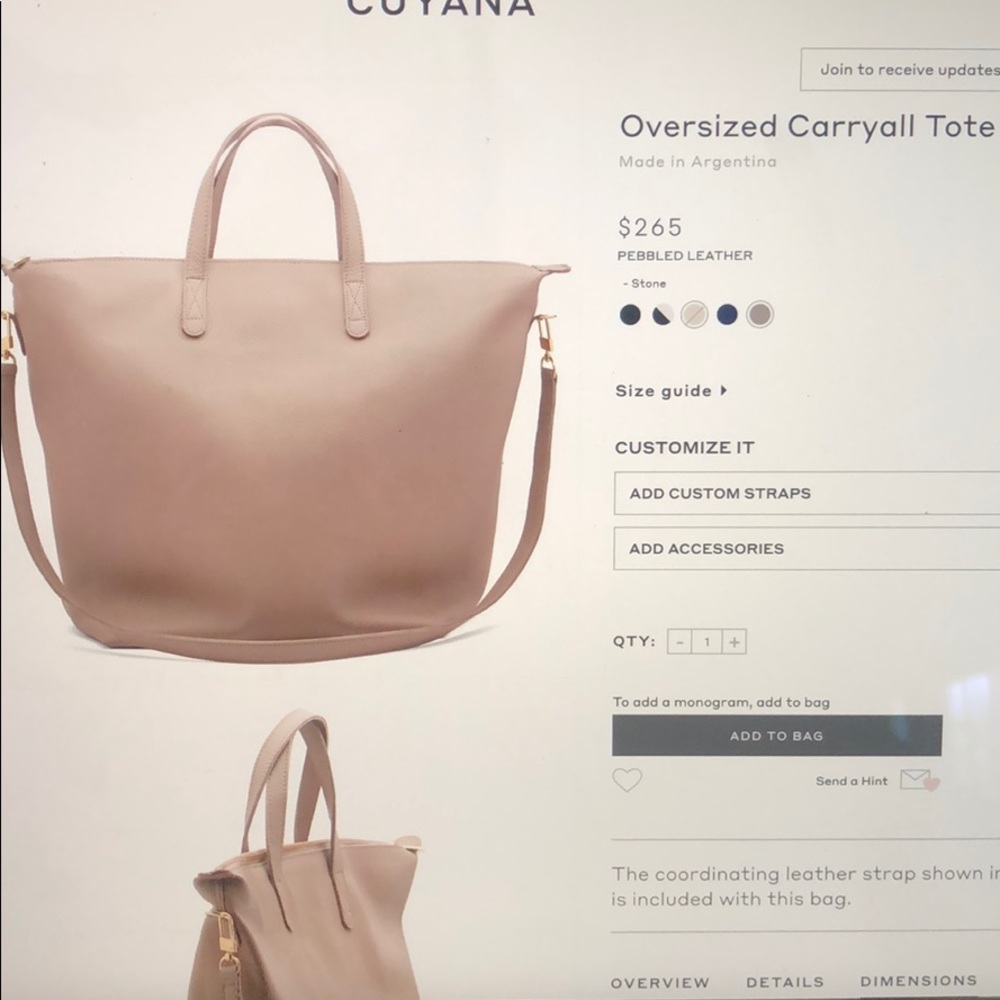 Oversized caryall tote